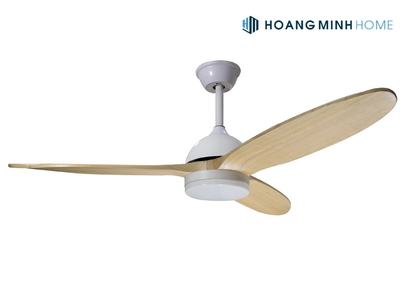 quạt trần trang trí cánh gỗ