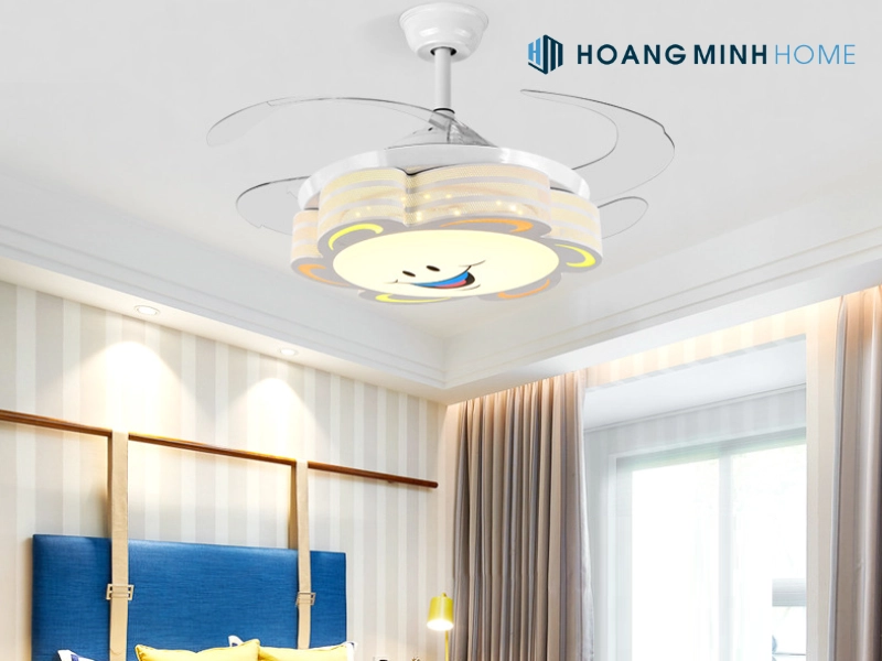 Quạt trần phòng trẻ em hình bông hoa mặt trời VIFA 30