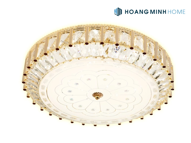 Đèn ốp trần cổ điển đính pha lê OPLH130