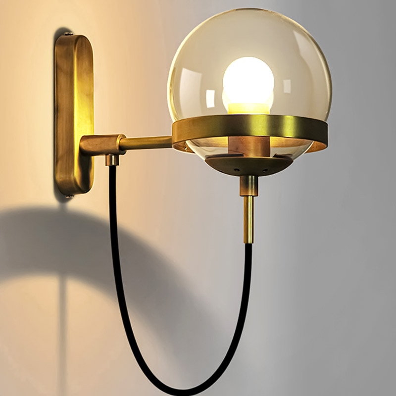 đèn tường Industrial hình tròn