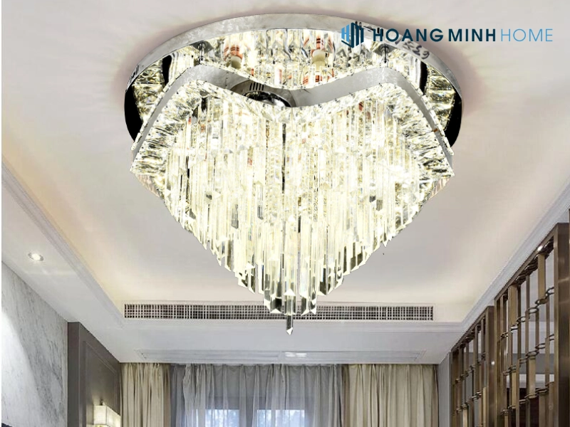 Đèn ốp trần pha lê hình tròn OTPL6381