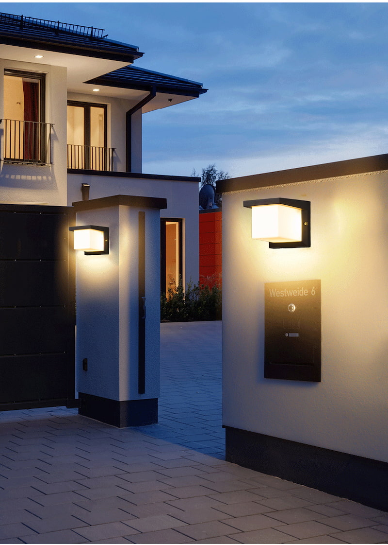 mẫu đèn tường mica đơn giản, sang trọng