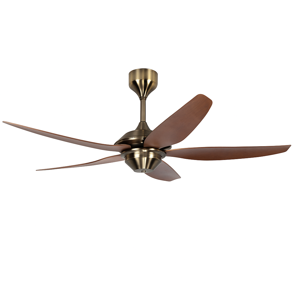 Quạt trần 5 cánh nhựa thân màu đồng VIFA 437