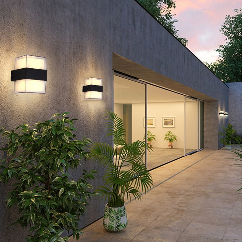 đèn tường Mica ngoài trời