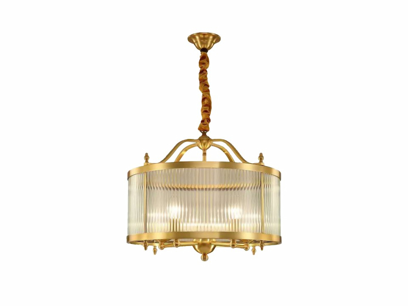 Đèn thả đồng tạo nên những màu sắc ấm áp