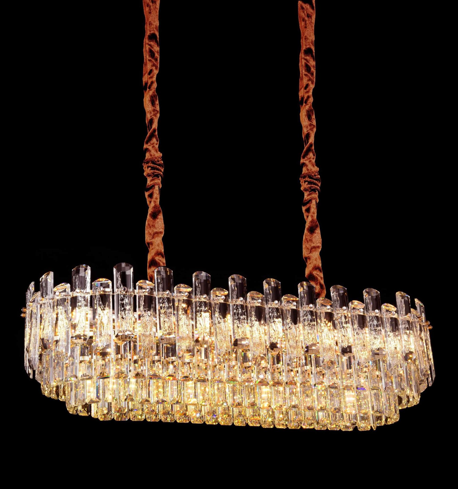 Đèn thả pha lê K9 cao cấp dài 1m2 TPL017N1200