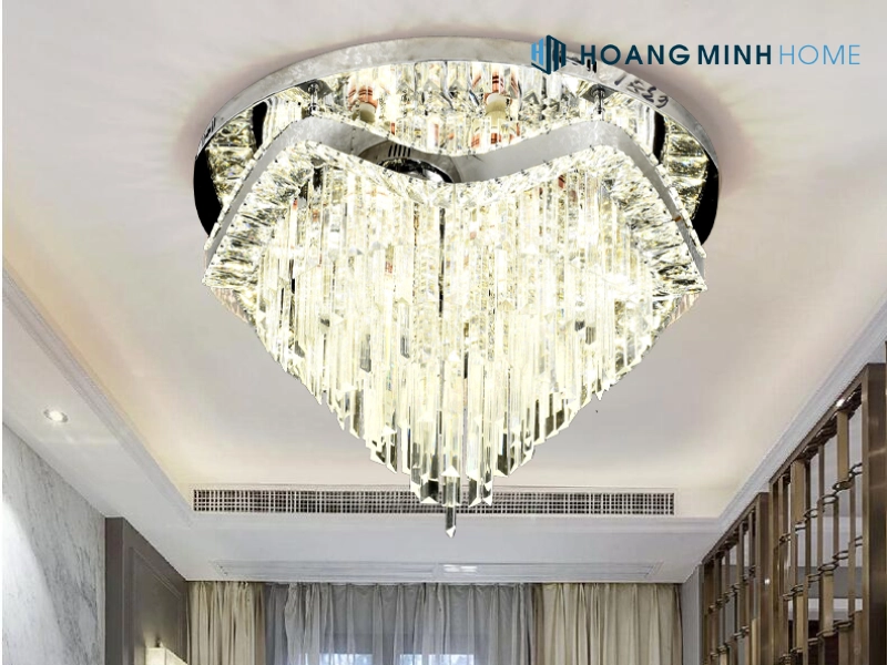 Đèn ốp trần pha lê hình tròn OTPL6381