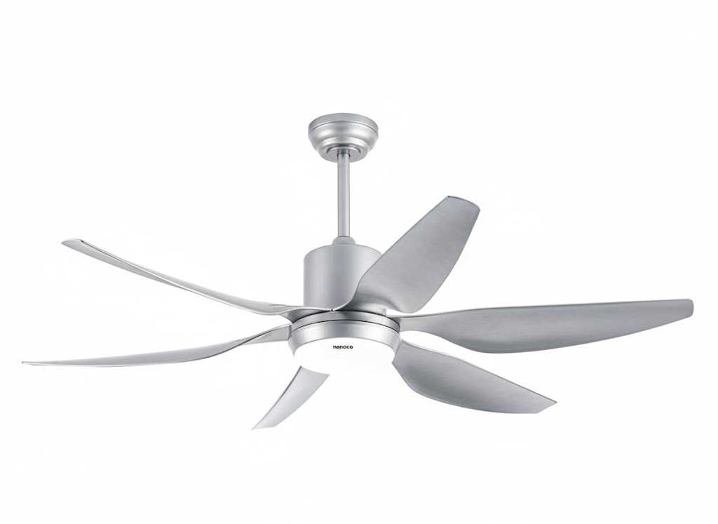Quạt trần Nanoco 6 cánh màu bạc NCF5462-SL