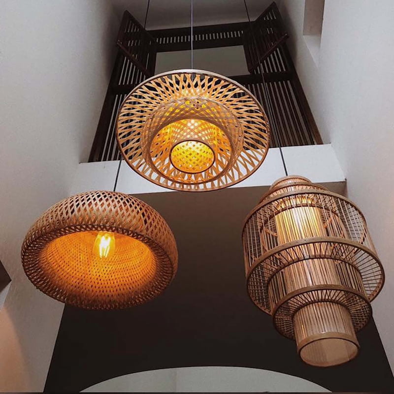 Chọn đèn trang trí mây tre đan phù hợp với nhu cầu sử dụng