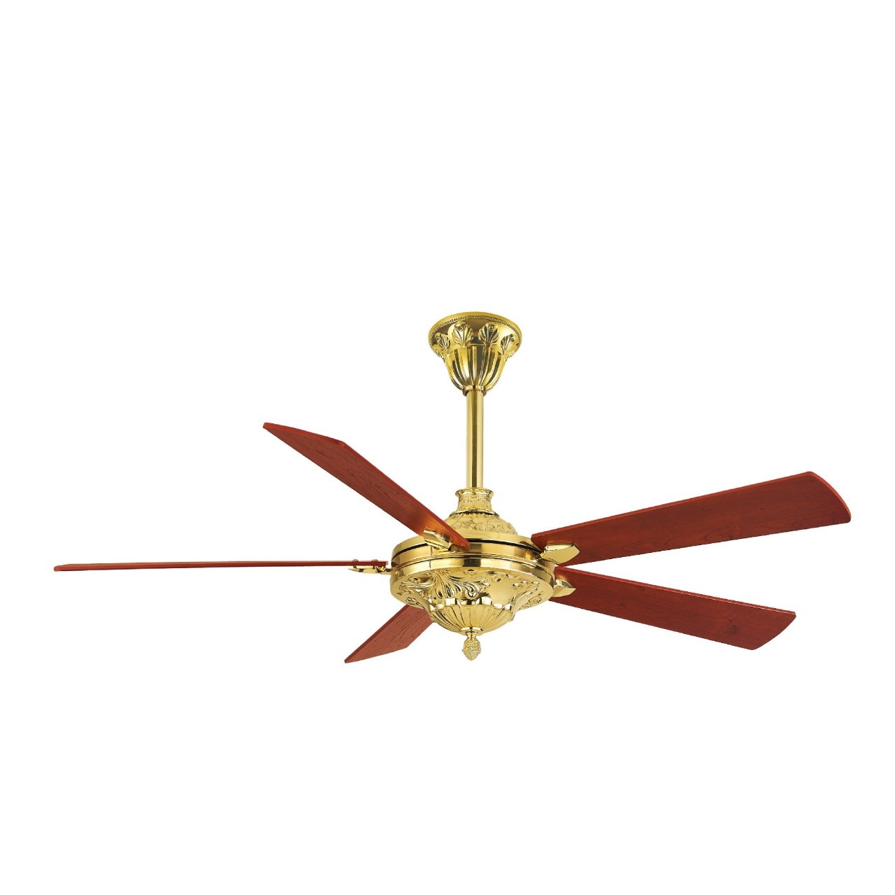 Quạt trần 5 cánh gỗ Fengye FY963 mạ vàng phòng khách