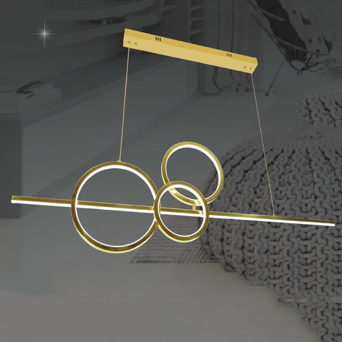 Đèn thả 3 vòng TH-8332