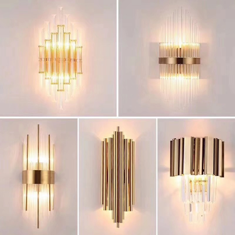 Một số mẫu đèn tường pha lê phổ biến