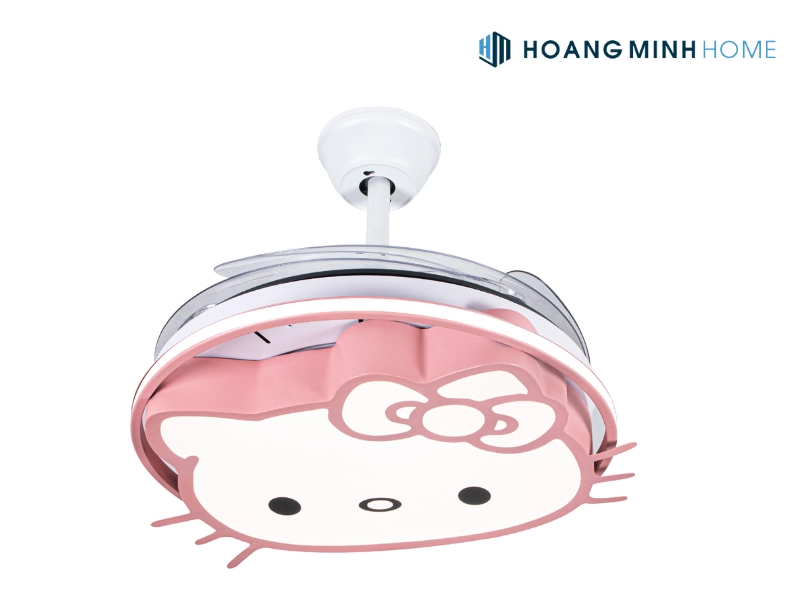 Quạt trần giấu cánh Hello Kitty phòng em bé VIFA-25-21