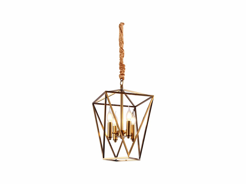 Đèn thả trần đồng trang trí phòng khách TD04