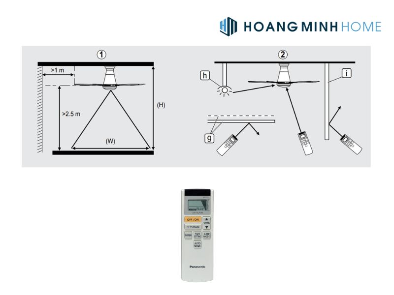thiết kế tinh tế với điều khiển từ xa cực kì tiện lợi