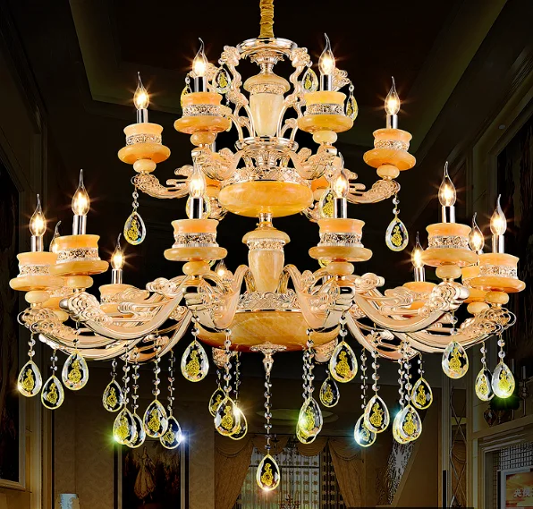 đèn đá tự nhiên chùm có thiết kế hiện đại và sang trọng