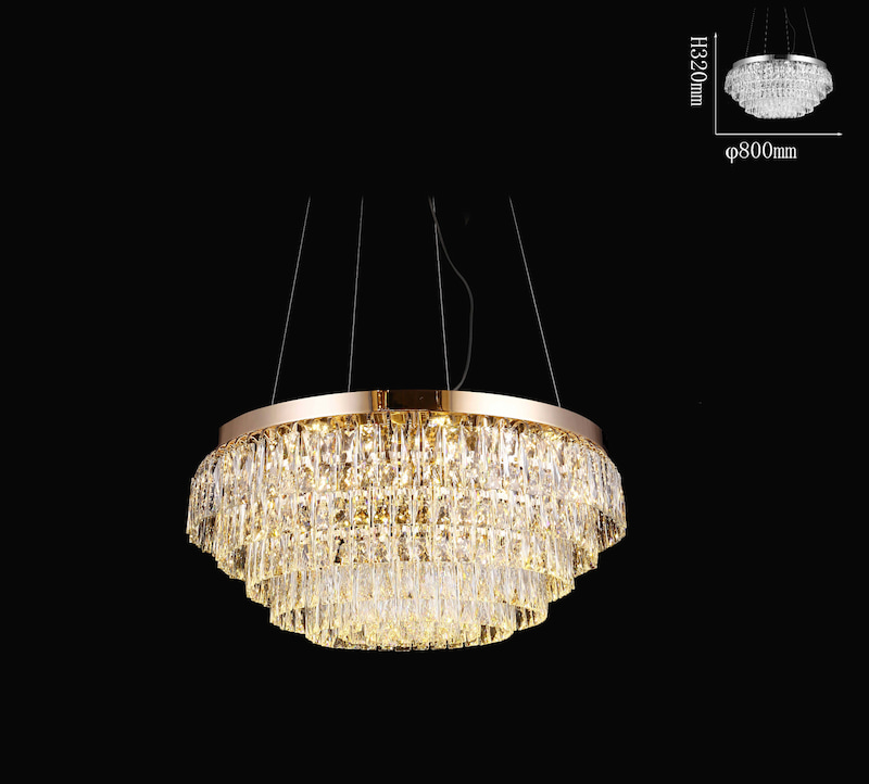 Đèn thả pha lê phong cách Bắc Âu