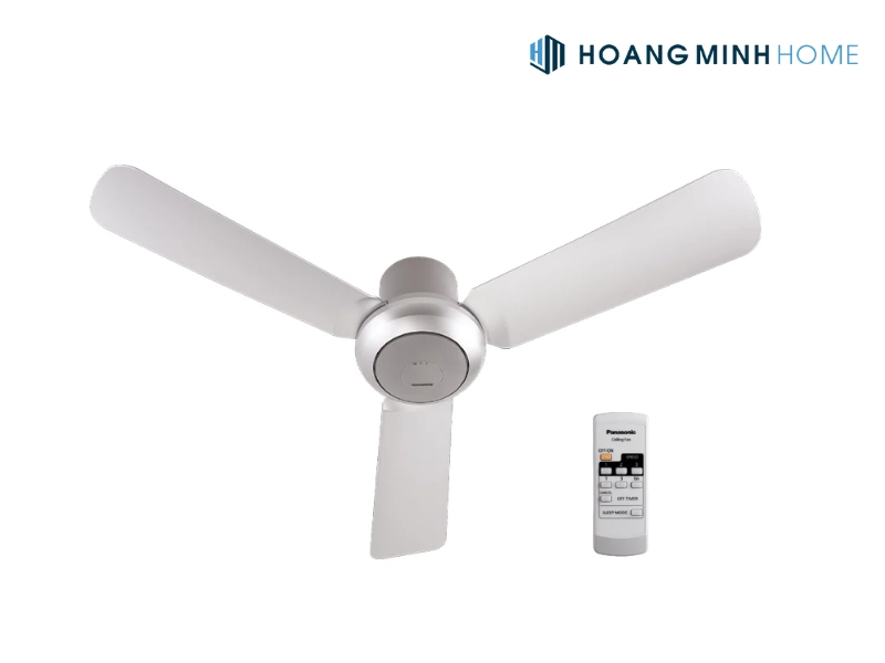 Quạt trần Panasonic 3 cánh màu bạc F-48CZL