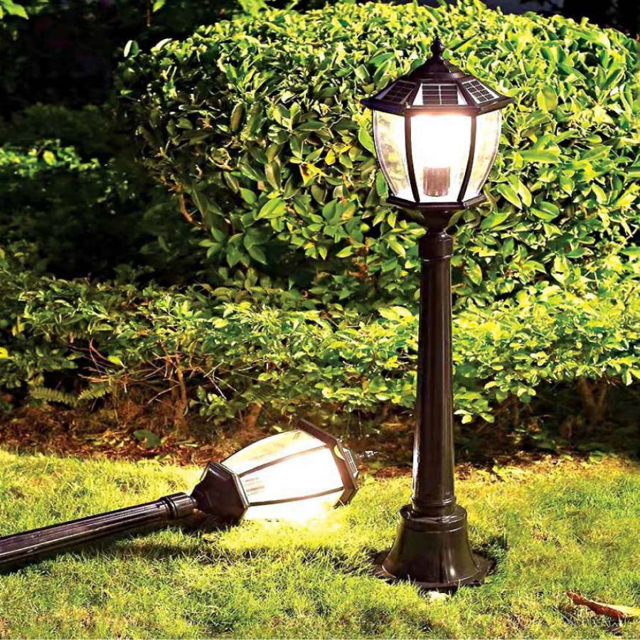 Đèn trụ sân vườn năng lượng mặt trời tân cổ điển TD-60
