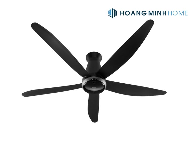 Quạt trần Panasonic 5 cánh màu đen F-60FEN
