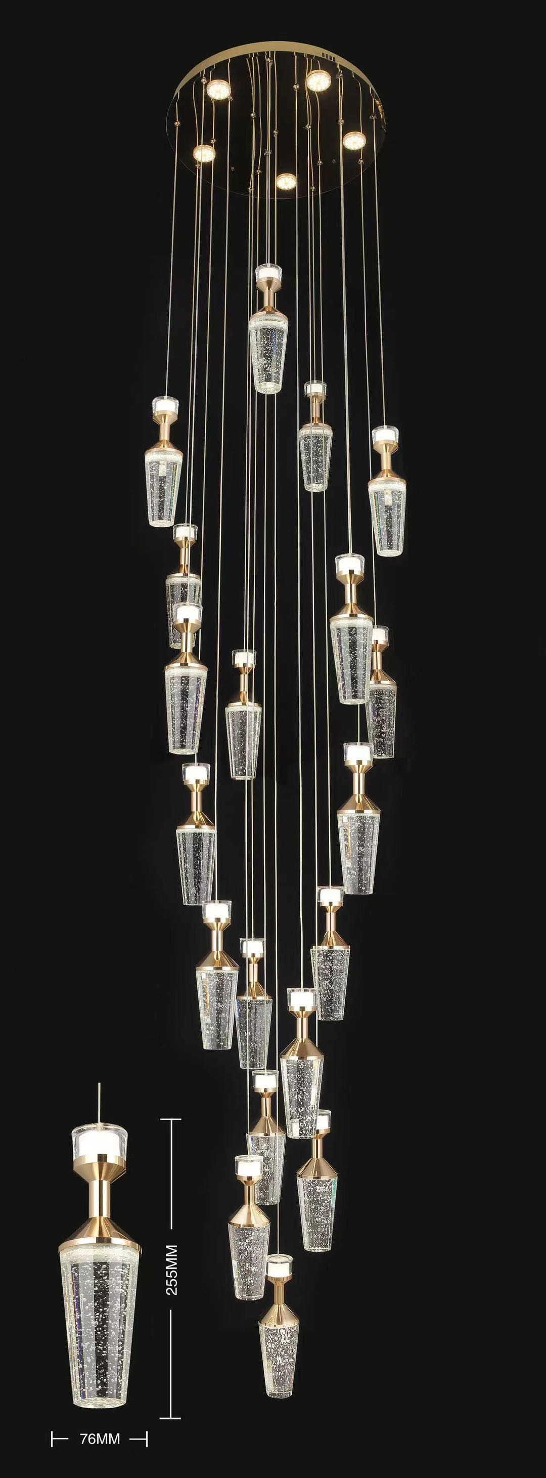 Đèn thả hình chai rượu độc đáo THD3801T21