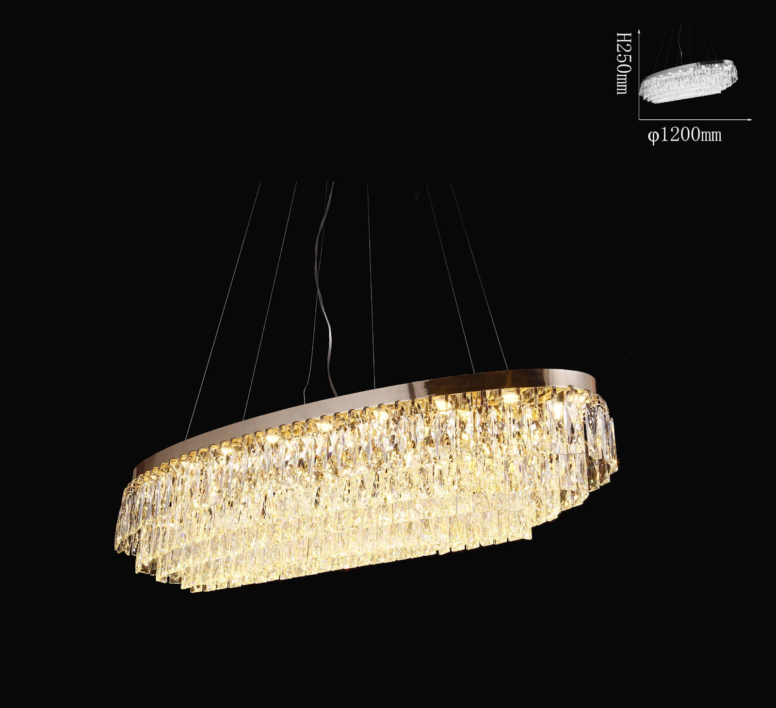 Đèn thả bằng pha lê