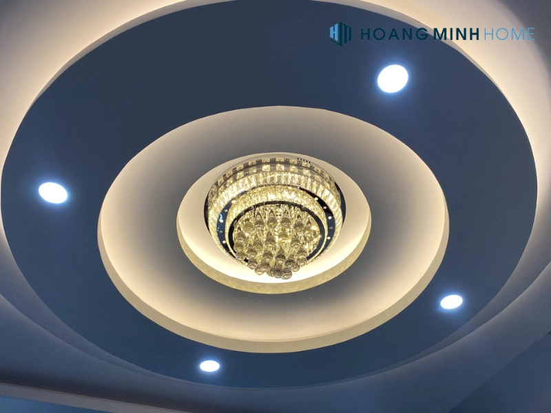 Đèn ốp trần pha lê hình tròn nhiều tầng OTPL41