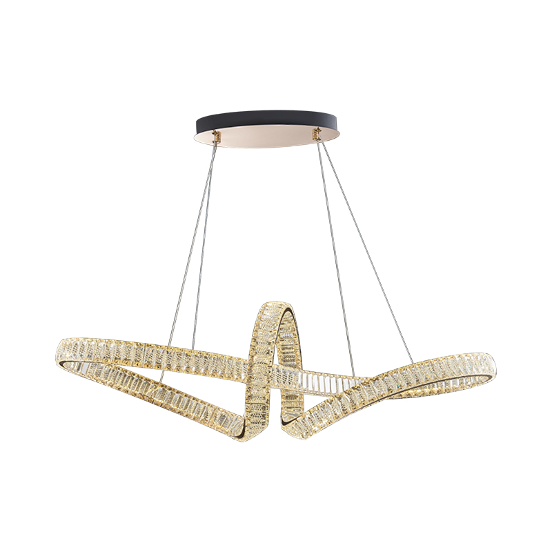 Đèn thả pha lê dài 1m THD077