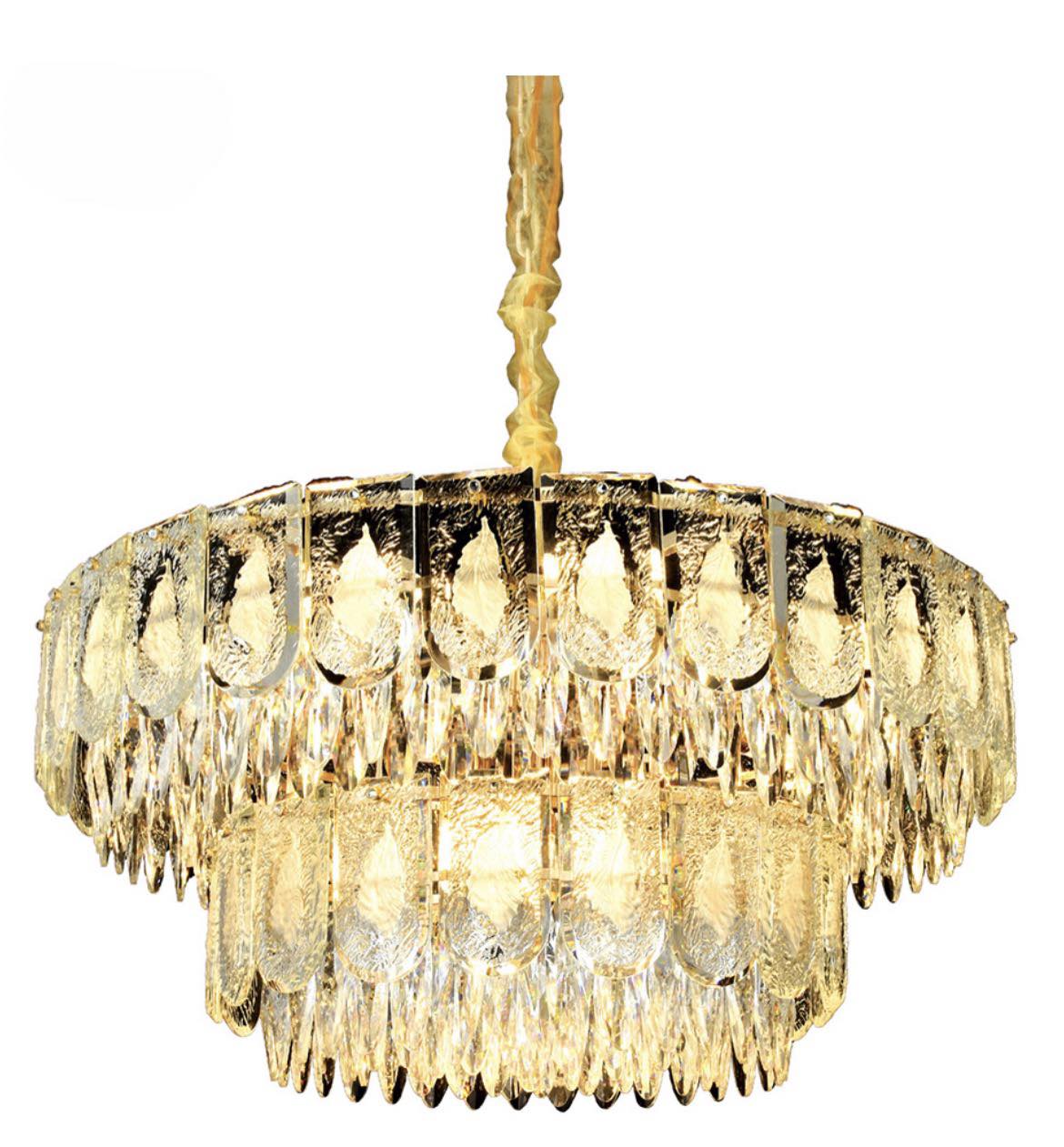 Đèn thả pha lê hai tầng TH-8266