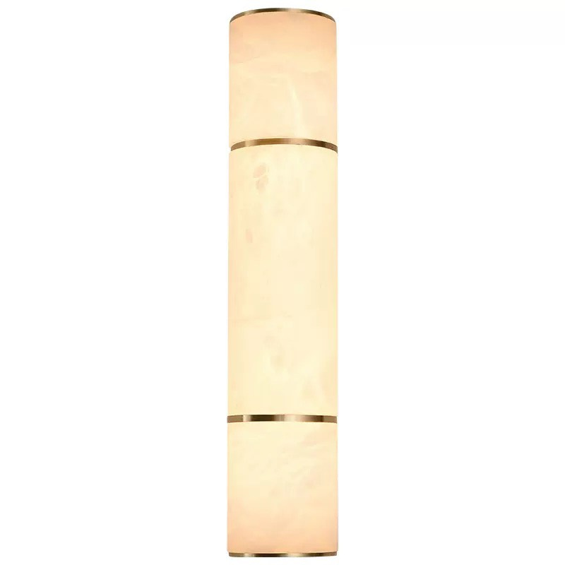 Mẫu đèn tường đồng ống đá tự nhiên