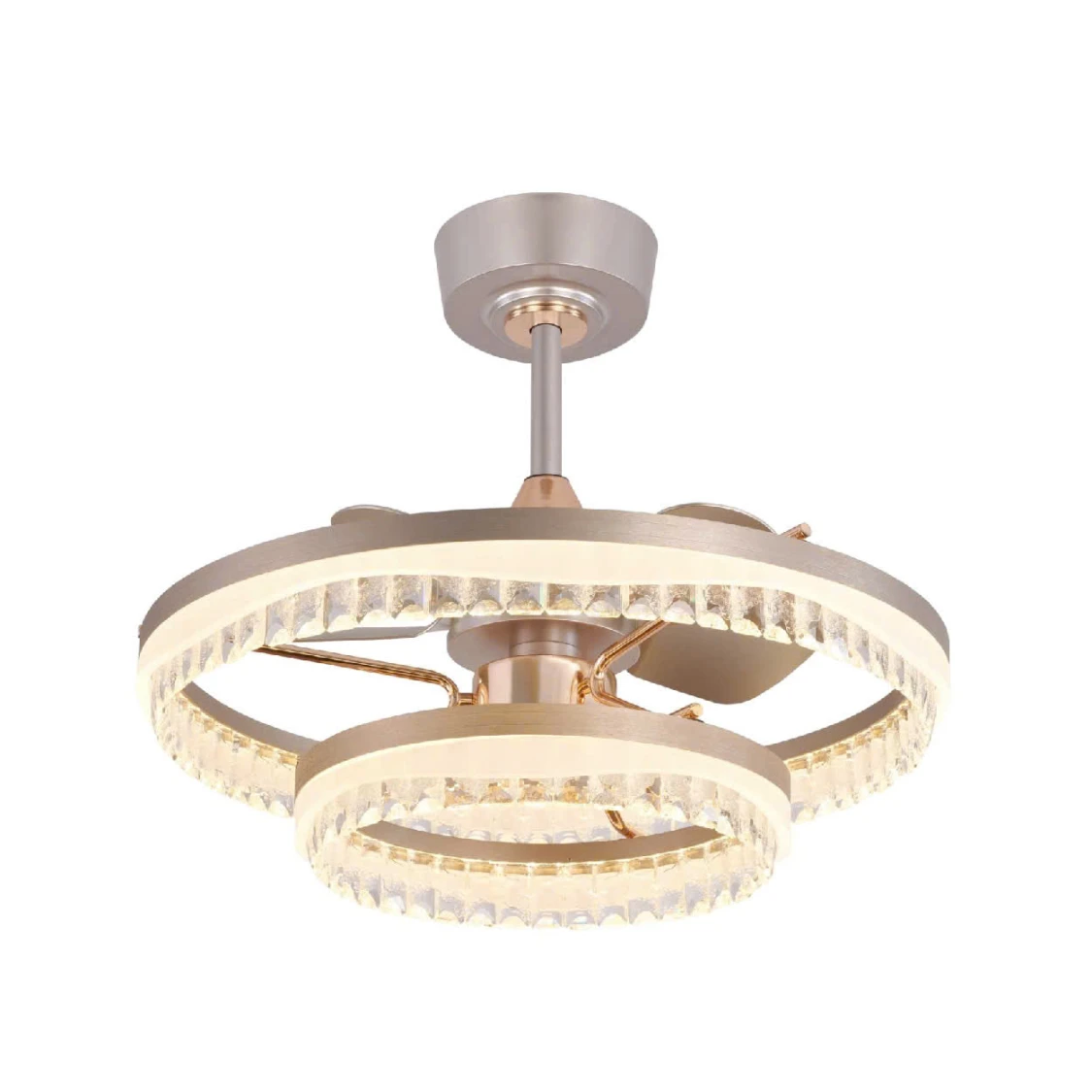 Quạt trần đèn pha lê Milan FY986