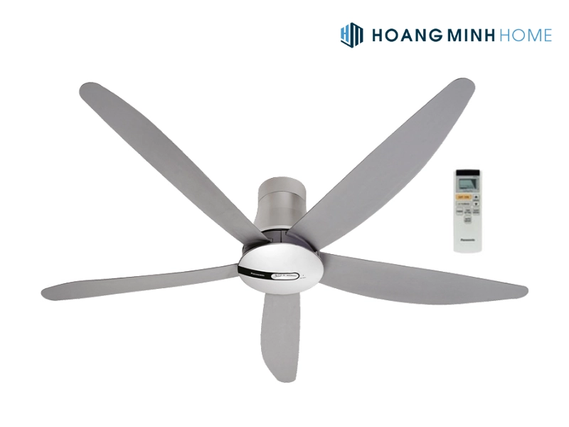 Quạt trần Panasonic 5 cánh màu bạc F-60TAN