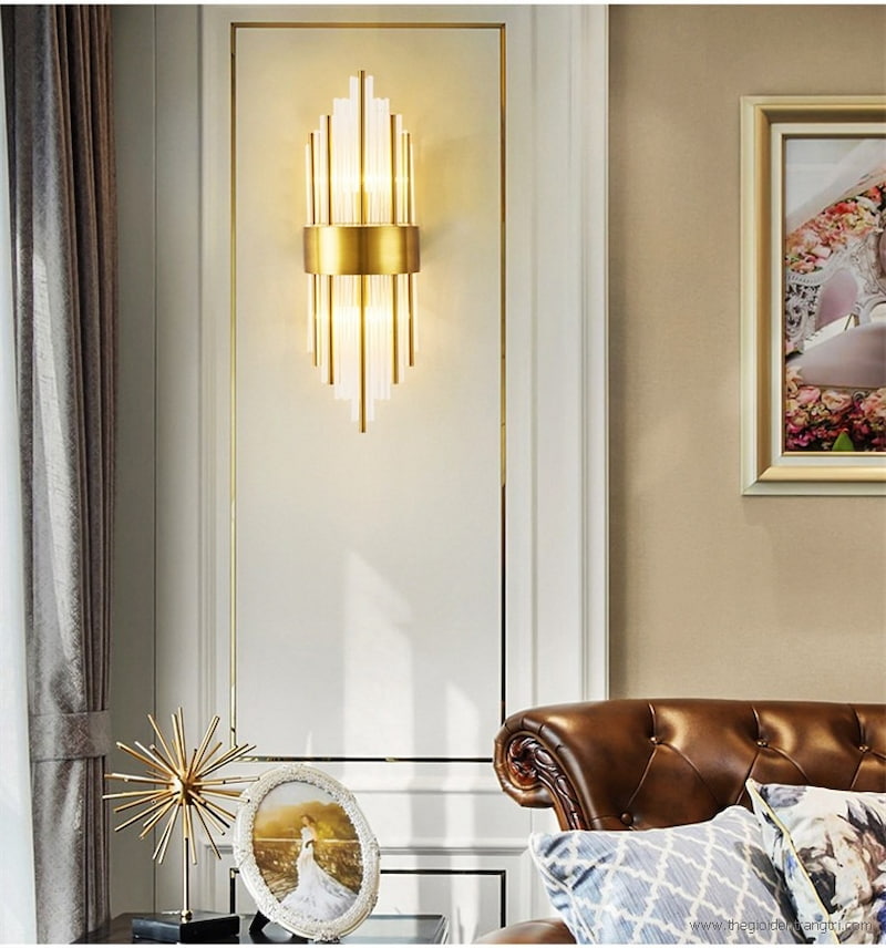 Đèn tường pha lê phòng khách 