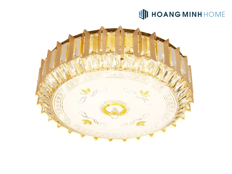 Đèn ốp trần cổ điển đính pha lê OPLH131