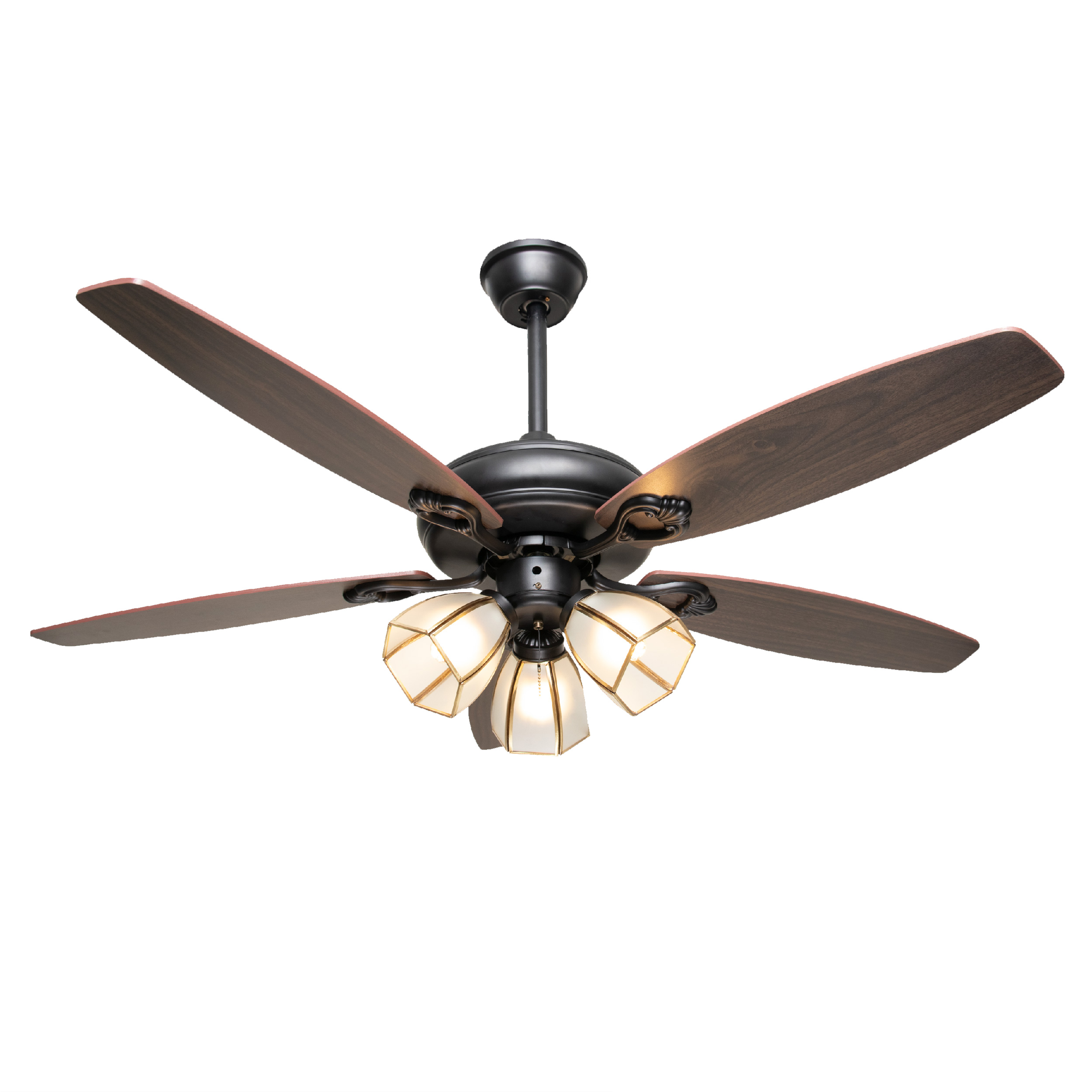 Quạt trần đèn 5 cánh ngắn lắp phòng khách VIFA-65-23