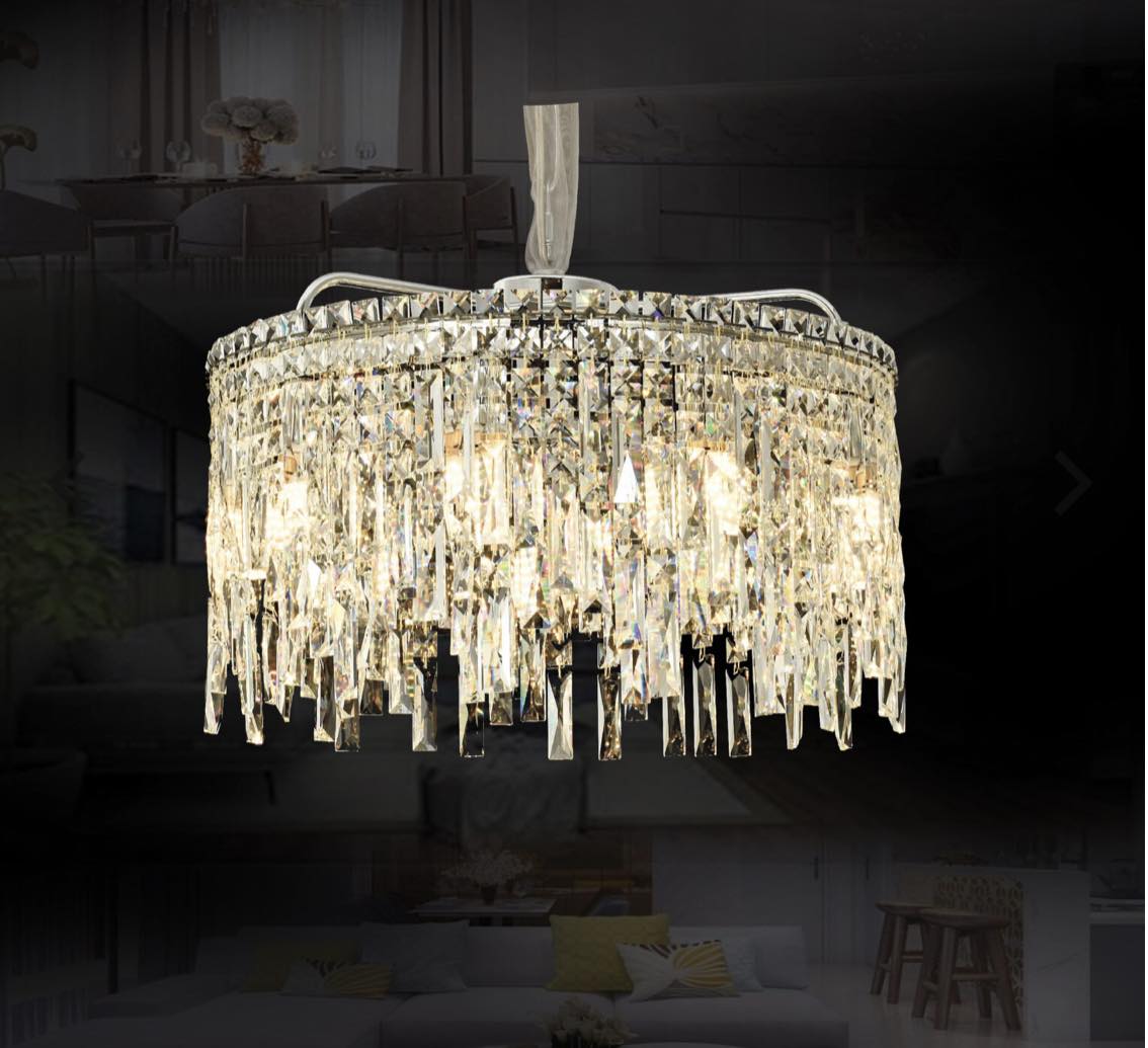 Đèn thả pha lê K9 cho phòng khách TH-8500