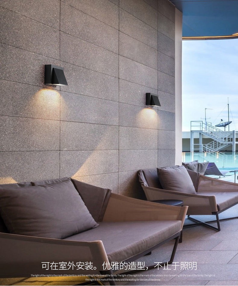 Đèn tường outdoor hiện đại VNT2220T1