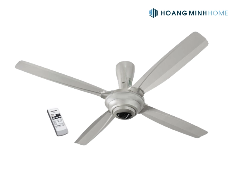 Quạt trần Panasonic 4 cánh màu bạc F-56MPG-S