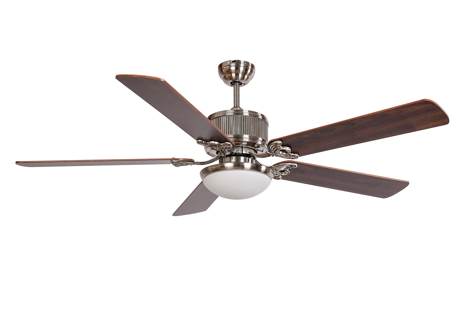 Quạt trần đèn 5 cánh màu bạc KAIYO OKA 181 BN