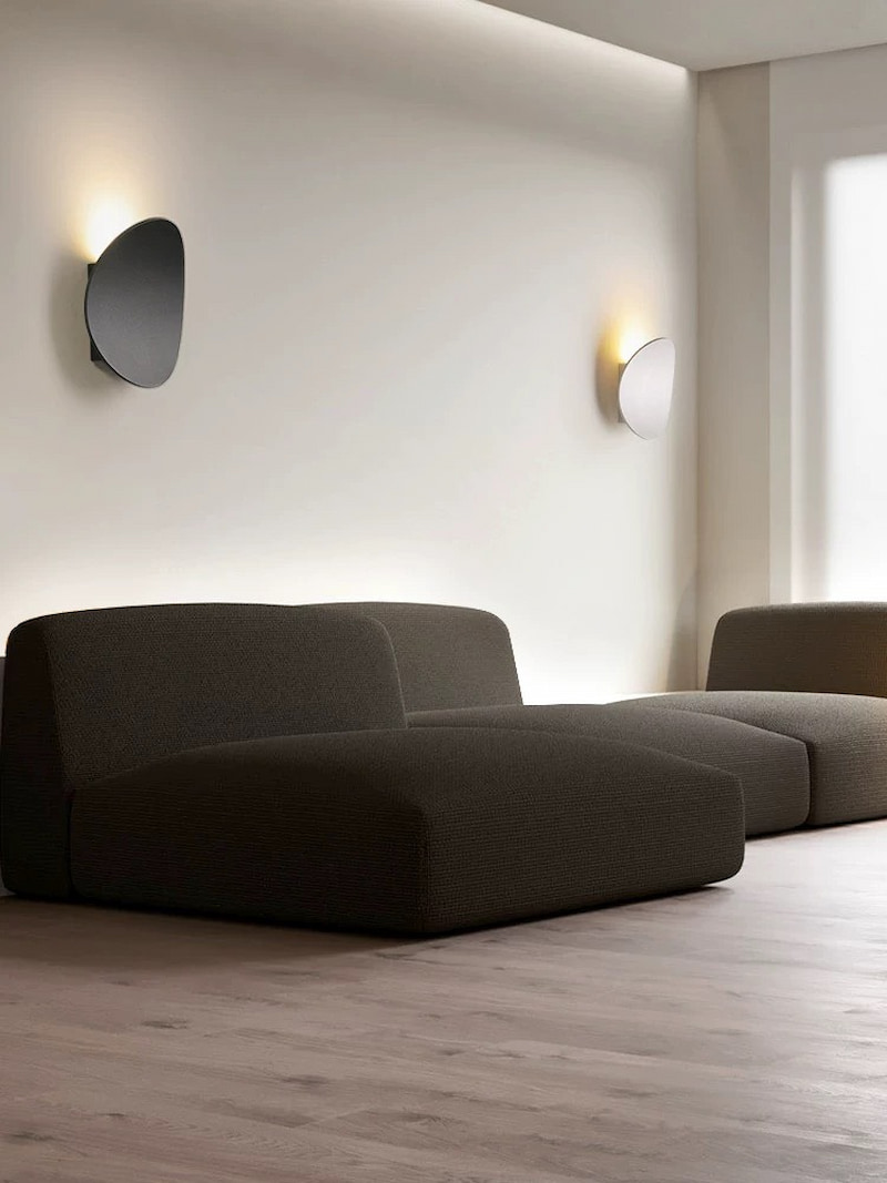 Đèn tường thủy tinh ứng dụng trong phòng khách