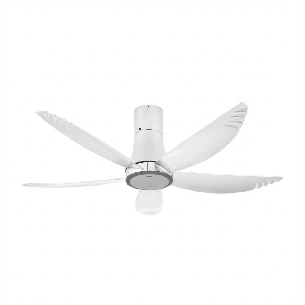 Quạt trần Nanoco 5 cánh màu trắng có đèn NCF5653-WL