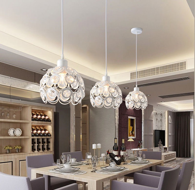 Đèn thả cafe chao tròn nghệ thuật đơn