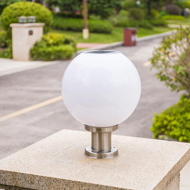 Đèn trụ bi tròn năng lượng mặt trời TD-09-18