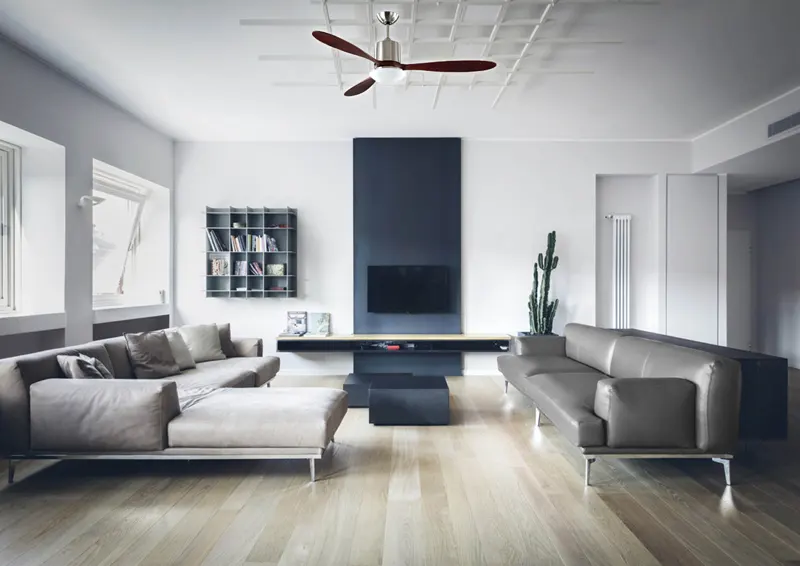 quạt trần cánh kim loại