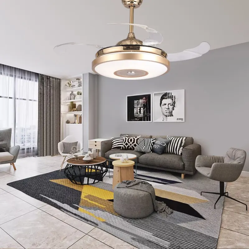 quạt trần cánh cụp cánh xòe