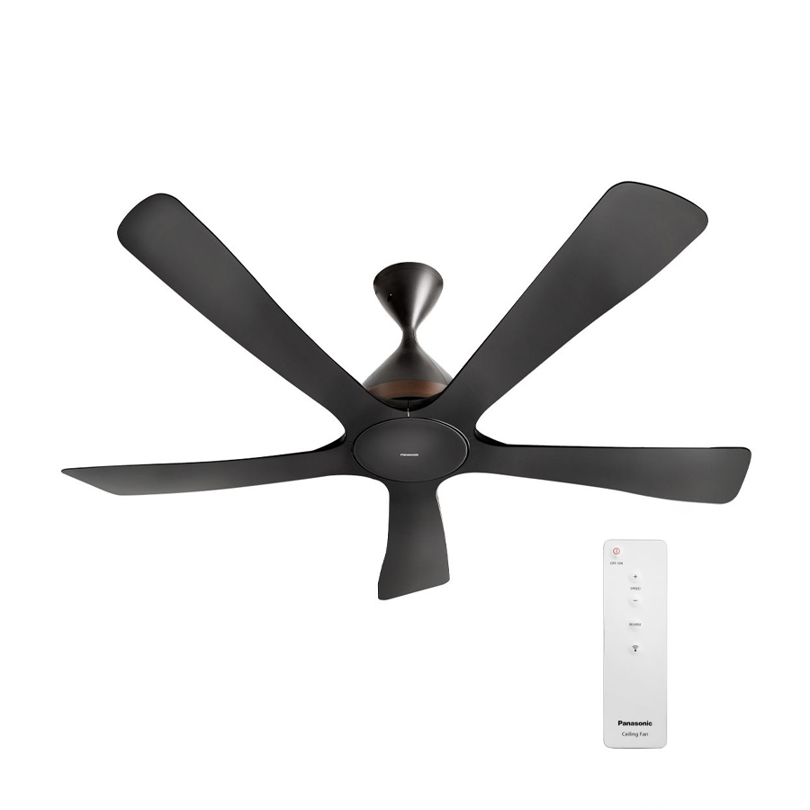 Quạt trần thông minh Panasonic 5 cánh màu đen F-60DHN