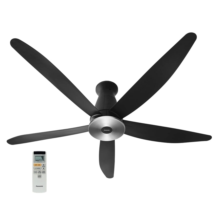 Quạt trần Panasonic 5 cánh màu đen sang trọng F-60XDN
