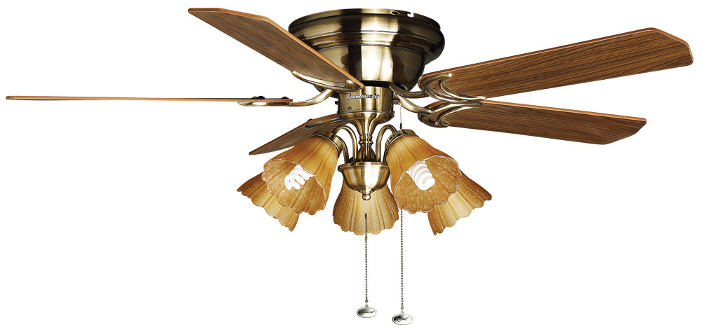 Quạt trần đèn cho nhà trần thấp Mountain Air 52WE-1019