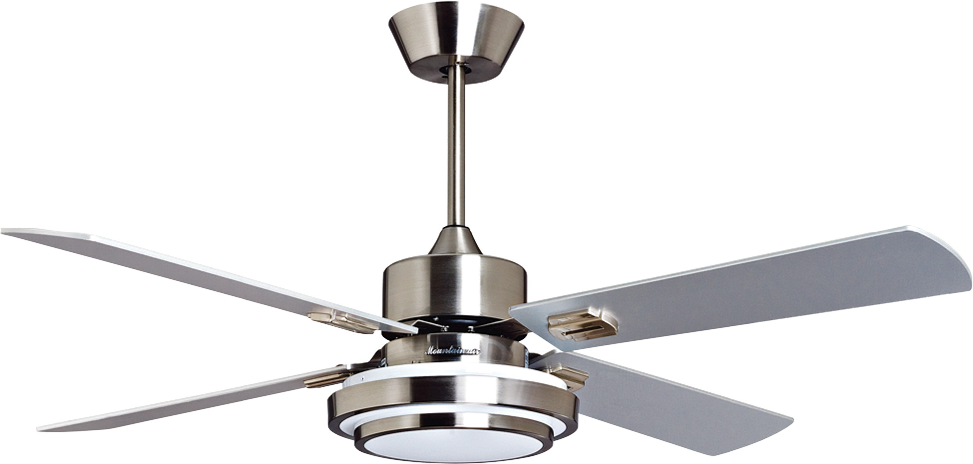 Quạt trần có đèn màu bạc hiện đại Mountain Air 52WE-1091