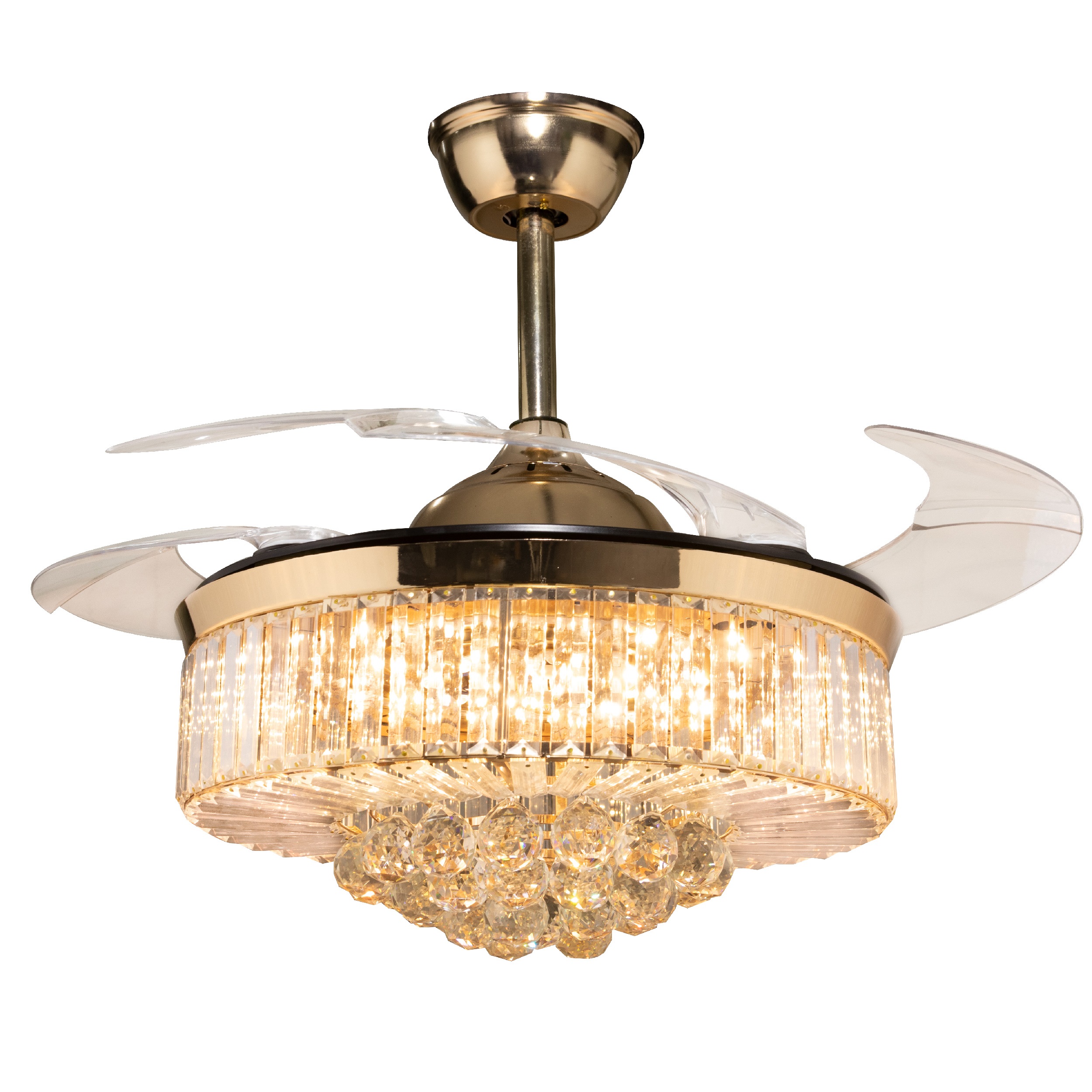 Quạt Trần Pha Lê Giấu Cánh VIFA 27